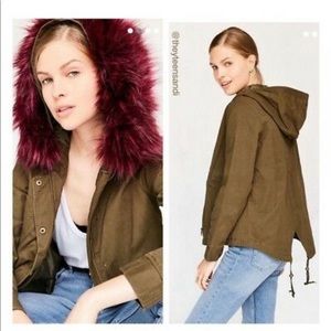 Urban Outfitters Silence + Noice Faux Fur Jacket